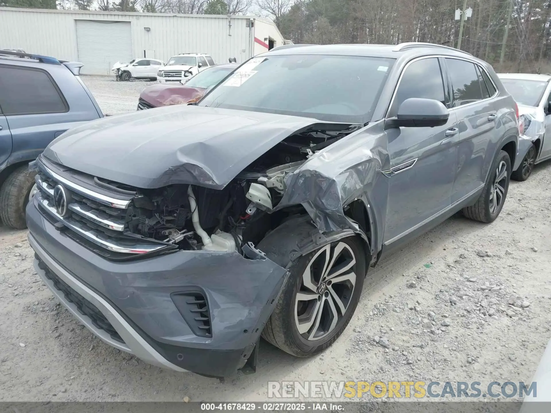 2 Photograph of a damaged car 1V2TE2CA7MC207972 VOLKSWAGEN ATLAS CROSS SPORT 2021