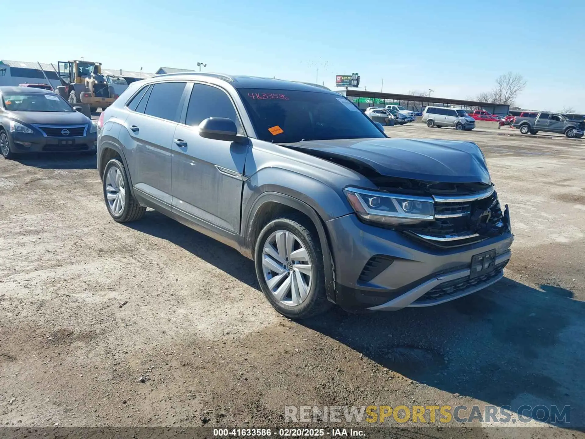 1 Photograph of a damaged car 1V2WE2CA1MC202537 VOLKSWAGEN ATLAS CROSS SPORT 2021