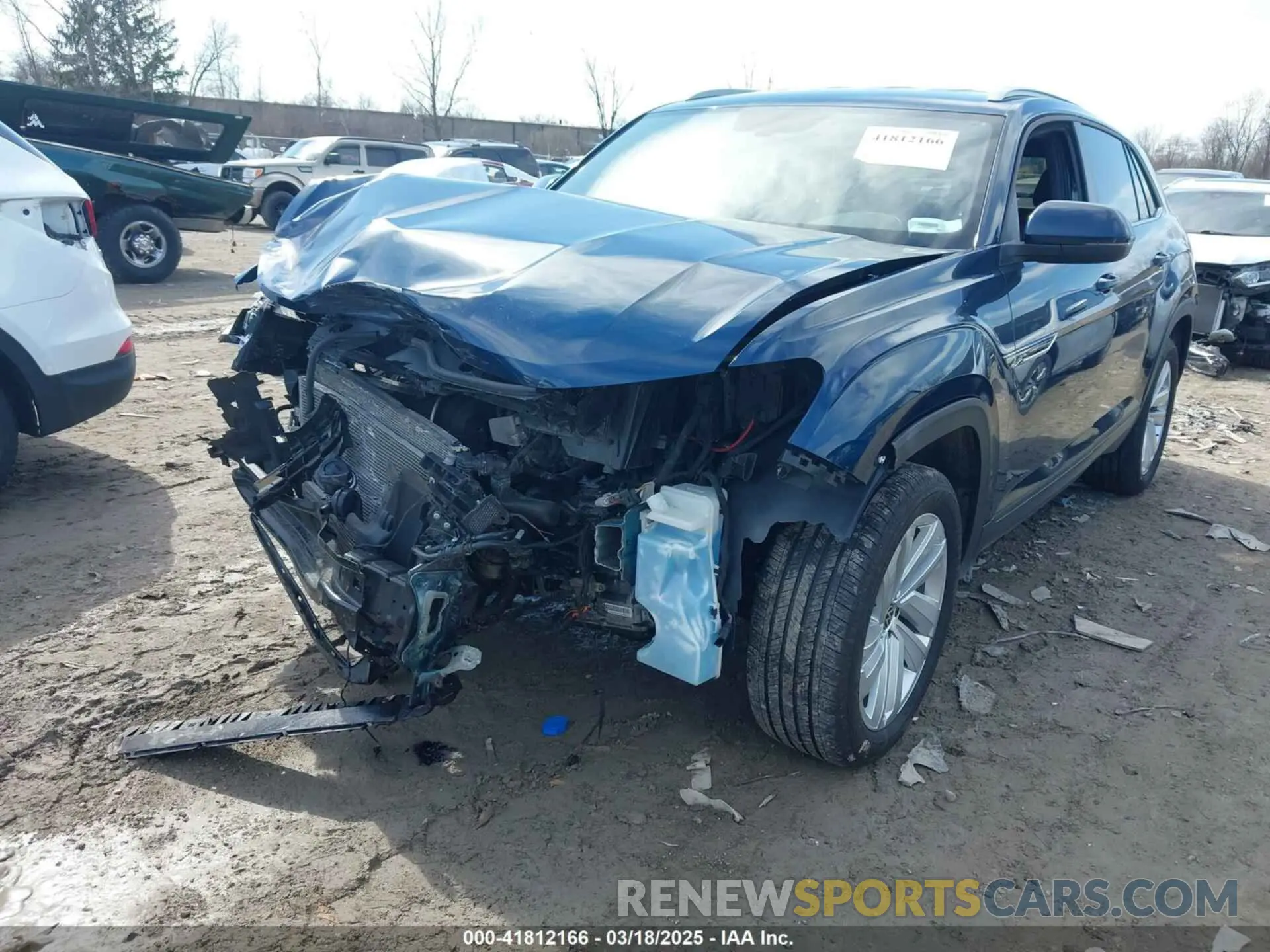 2 Photograph of a damaged car 1V2HE2CAXNC224787 VOLKSWAGEN ATLAS CROSS SPORT 2022