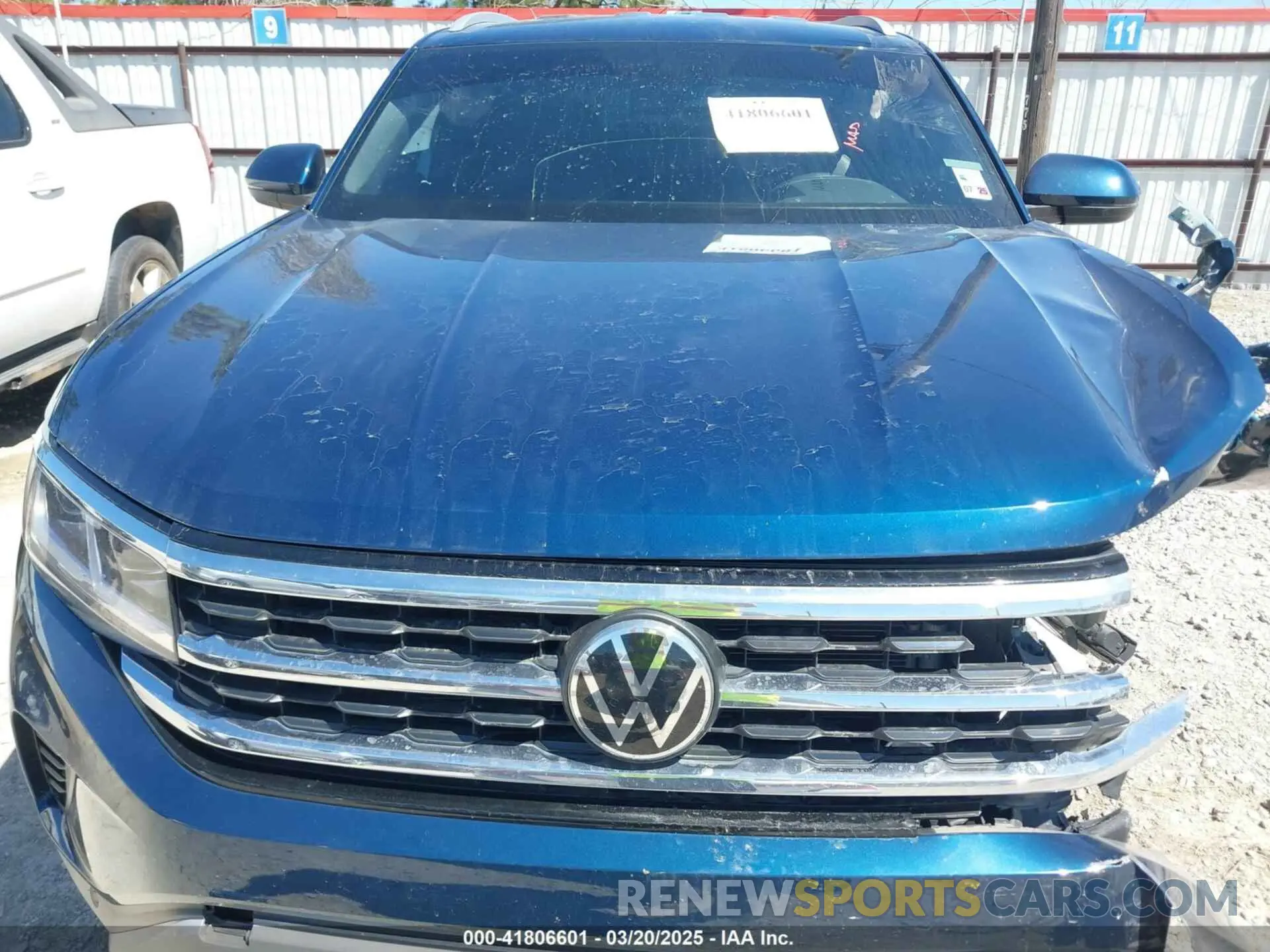 10 Photograph of a damaged car 1V2WC2CA0NC201743 VOLKSWAGEN ATLAS CROSS SPORT 2022