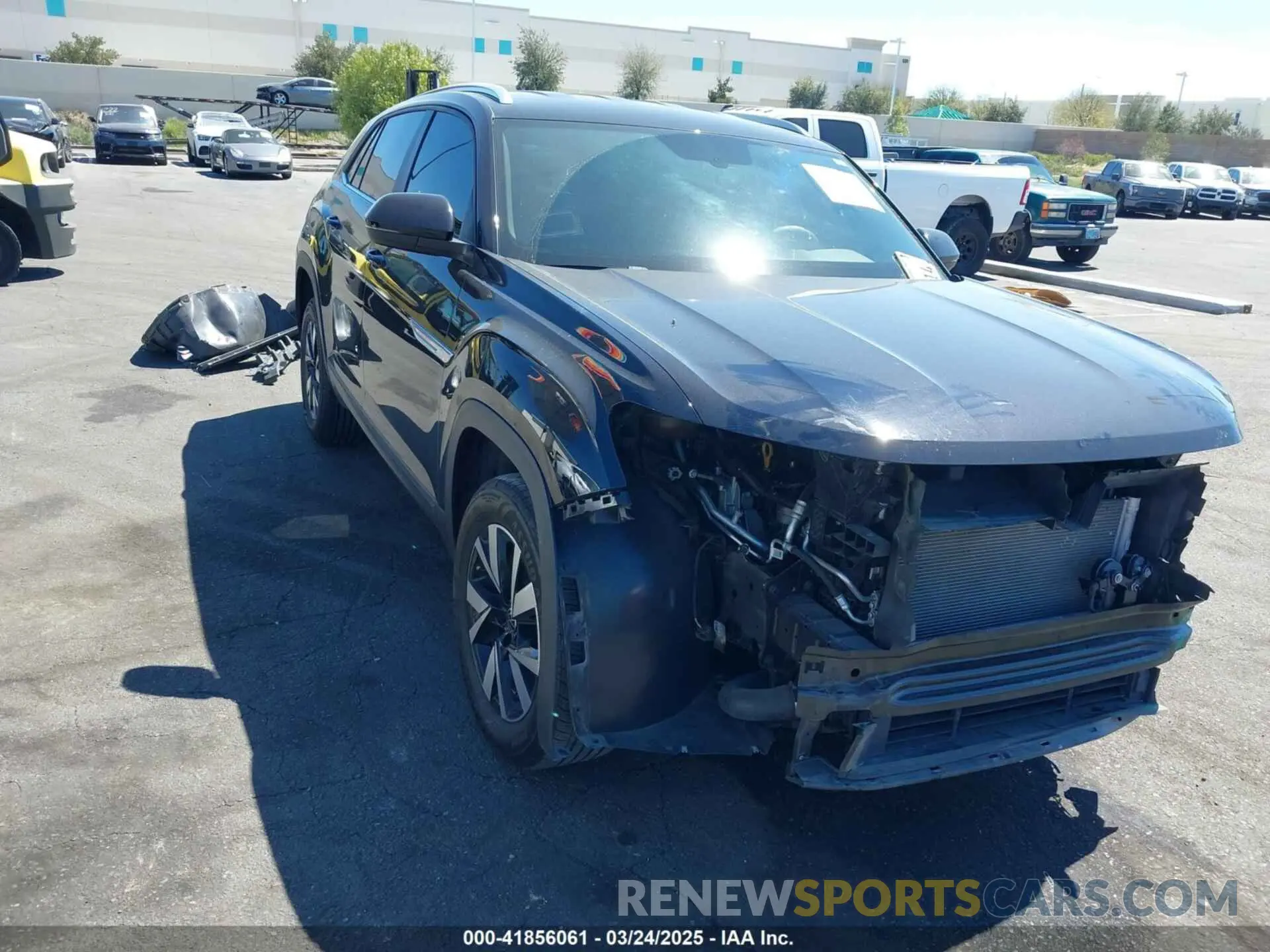 1 Photograph of a damaged car 1V2DC2CA0PC206192 VOLKSWAGEN ATLAS CROSS SPORT 2023