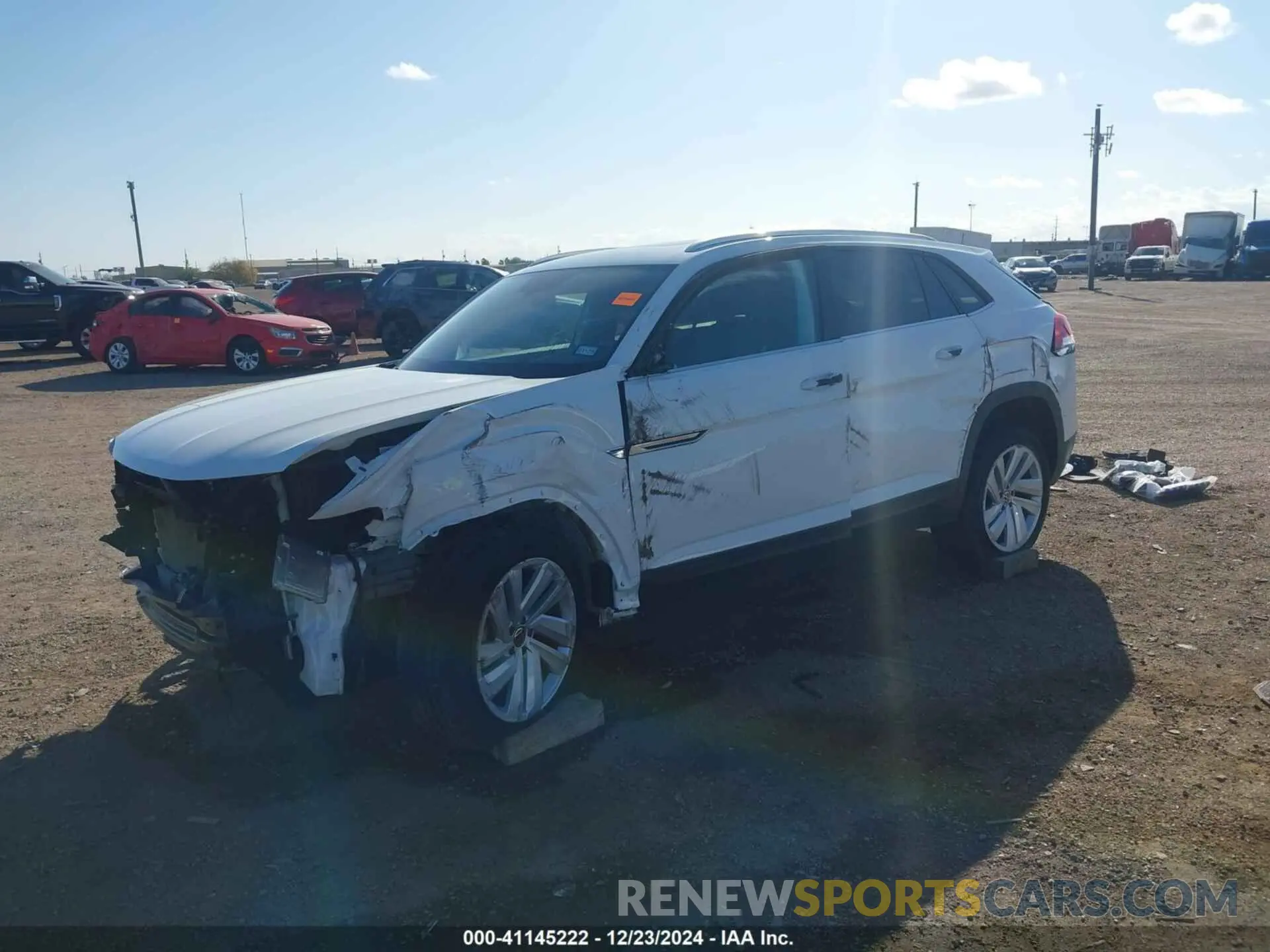 2 Photograph of a damaged car 1V2JE2CA1PC212645 VOLKSWAGEN ATLAS CROSS SPORT 2023