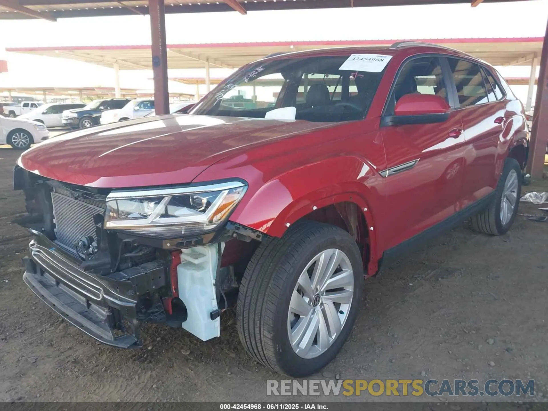 2 Photograph of a damaged car 1V2JE2CA3PC218818 VOLKSWAGEN ATLAS CROSS SPORT 2023