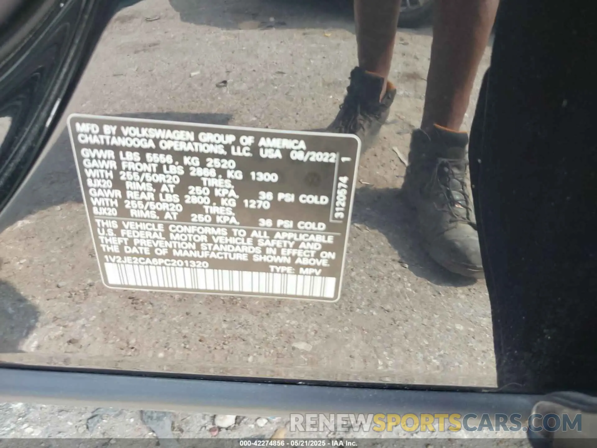 9 Photograph of a damaged car 1V2JE2CA6PC201320 VOLKSWAGEN ATLAS CROSS SPORT 2023