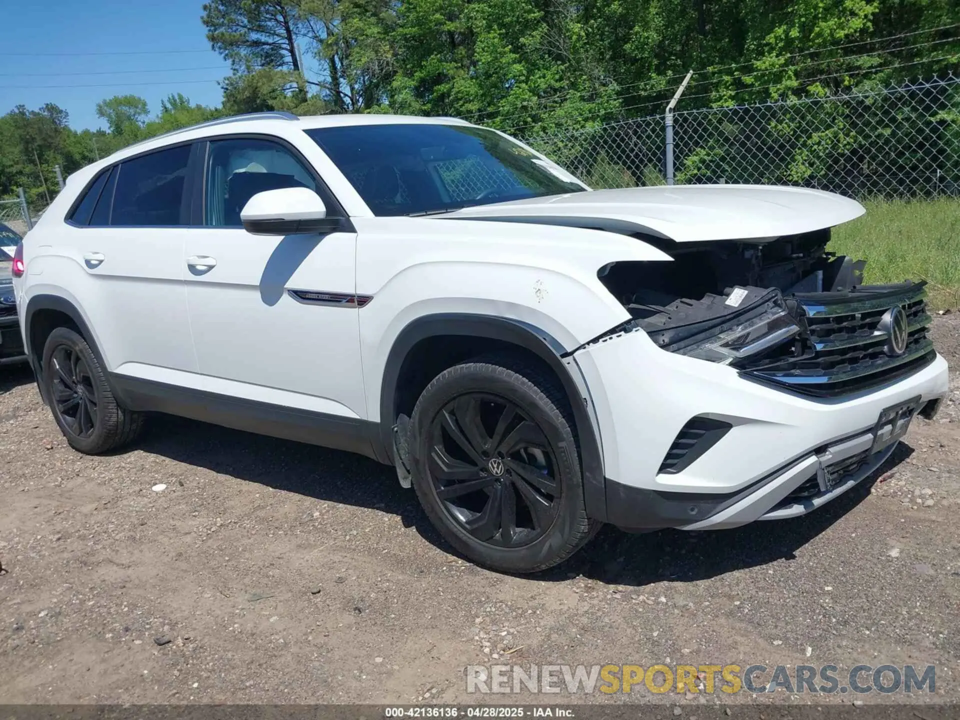 1 Photograph of a damaged car 1V2KC2CA2PC220778 VOLKSWAGEN ATLAS CROSS SPORT 2023