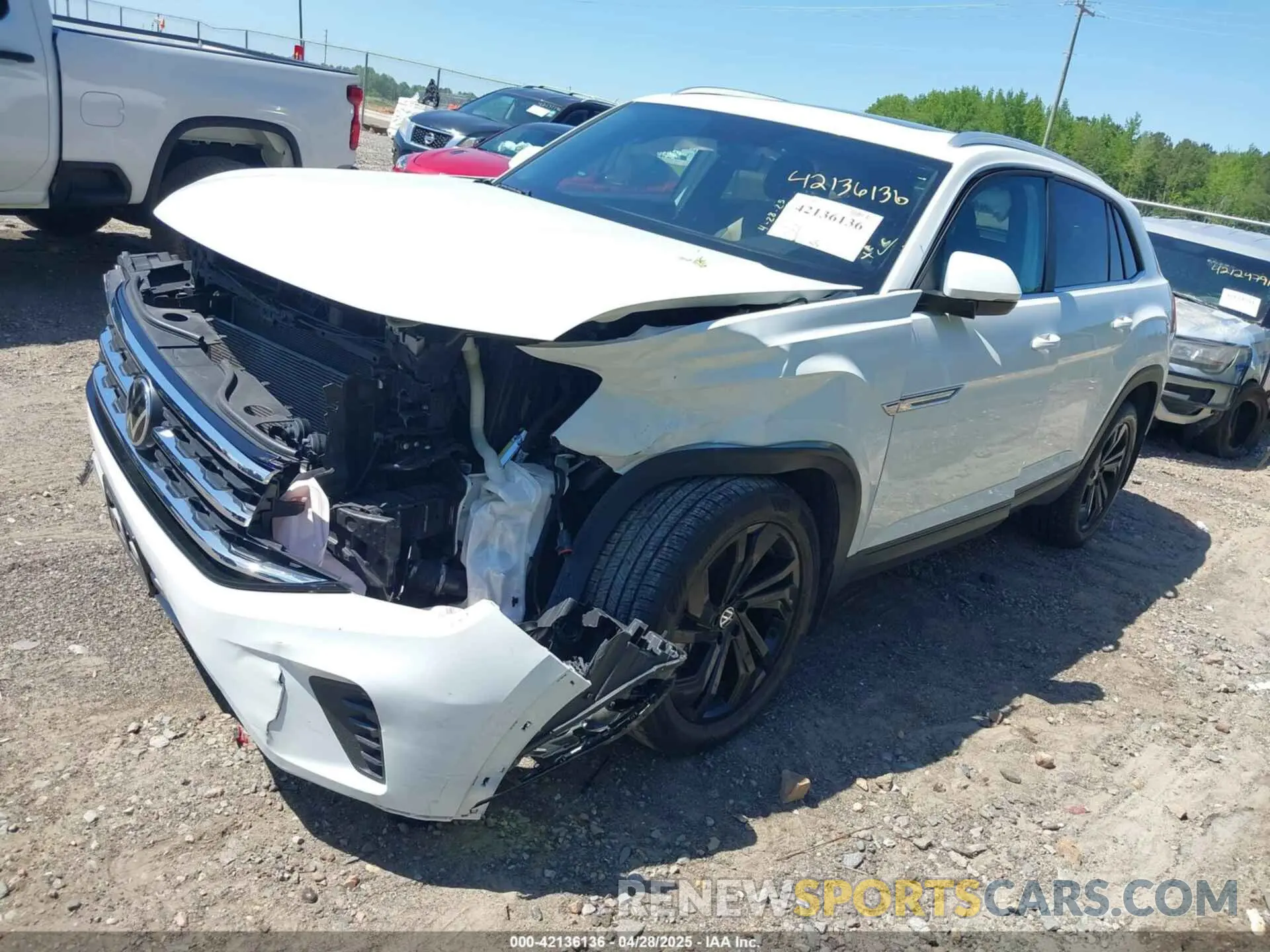 2 Photograph of a damaged car 1V2KC2CA2PC220778 VOLKSWAGEN ATLAS CROSS SPORT 2023