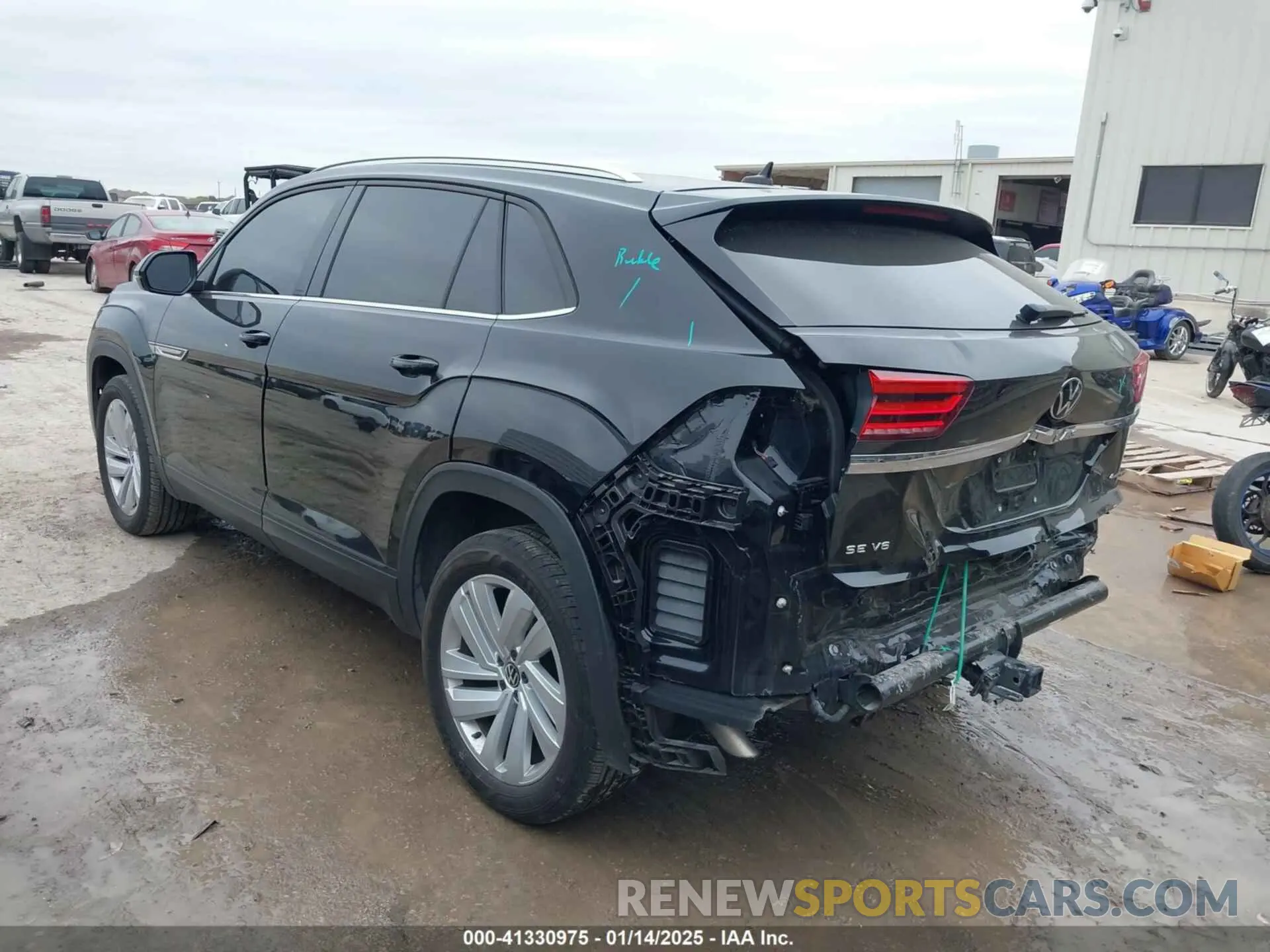 3 Photograph of a damaged car 1V2KE2CA8PC225834 VOLKSWAGEN ATLAS CROSS SPORT 2023