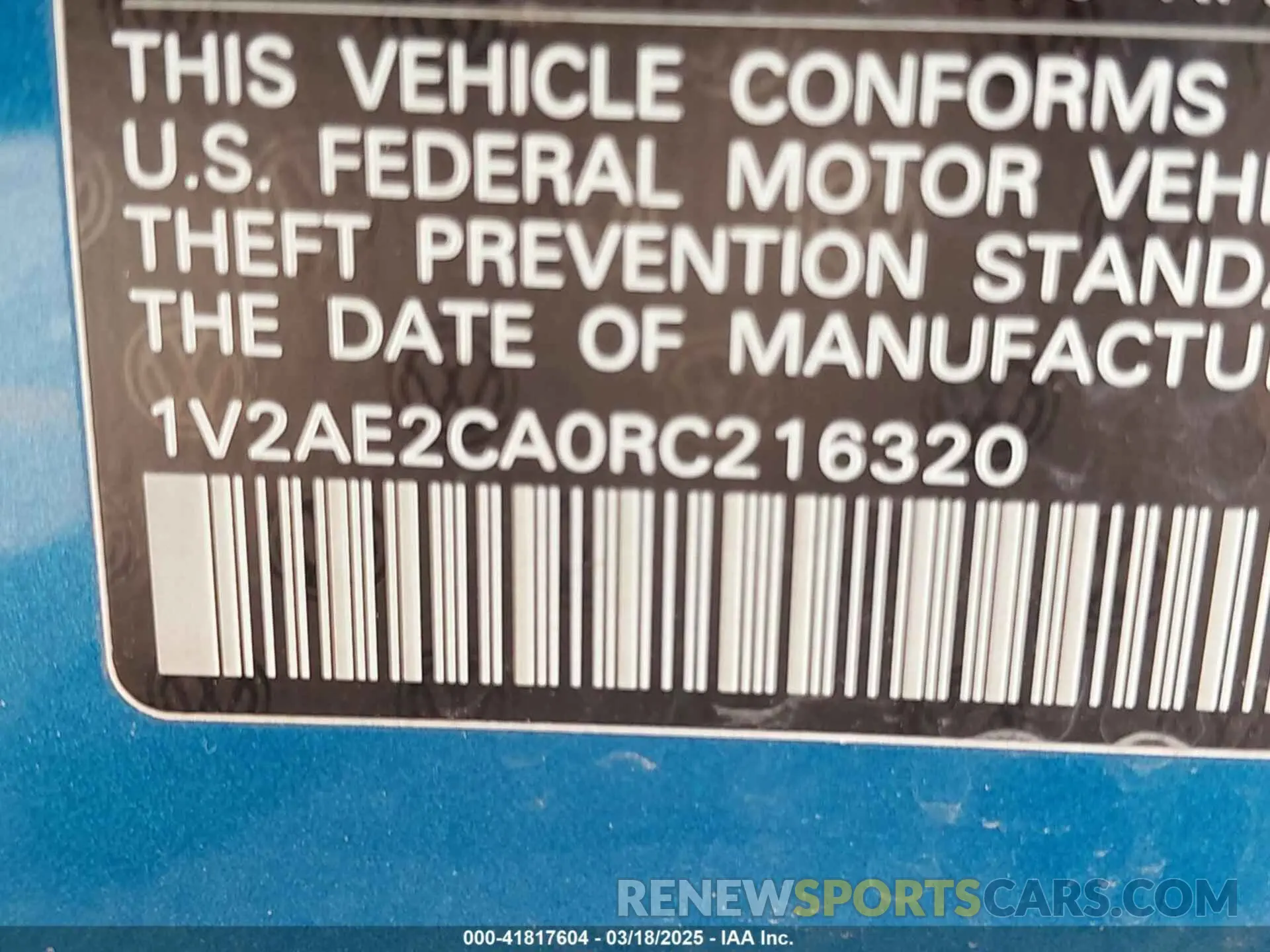 9 Photograph of a damaged car 1V2AE2CA0RC216320 VOLKSWAGEN ATLAS CROSS SPORT 2024