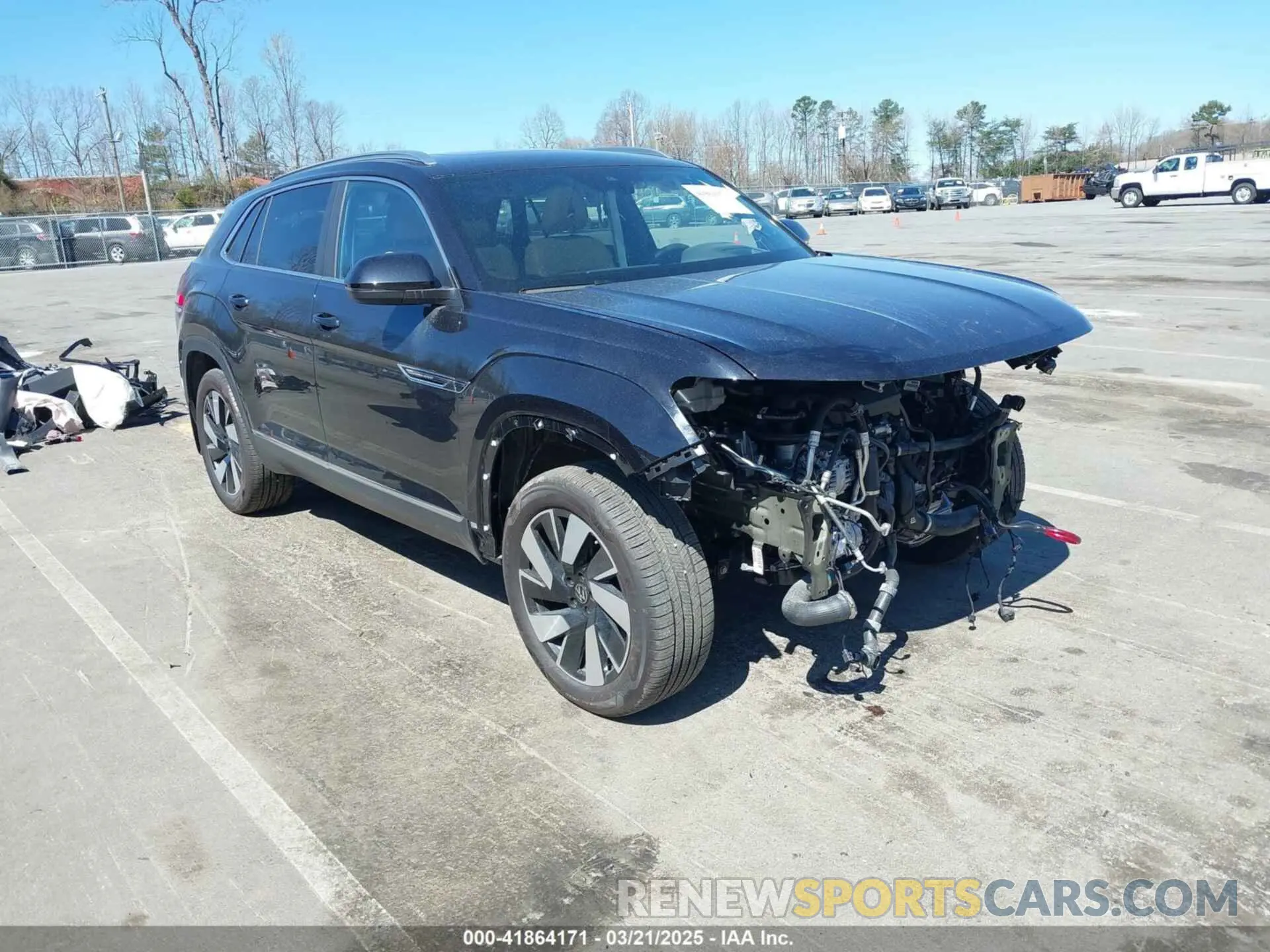 1 Photograph of a damaged car 1V2BE2CA6RC243851 VOLKSWAGEN ATLAS CROSS SPORT 2024