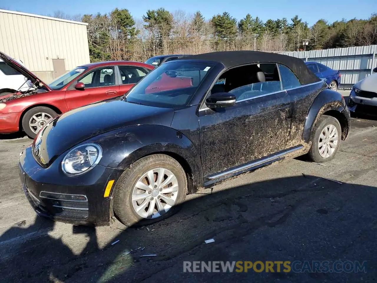 1 Photograph of a damaged car 3VW5DAAT0KM506031 VOLKSWAGEN BEETLE 2019