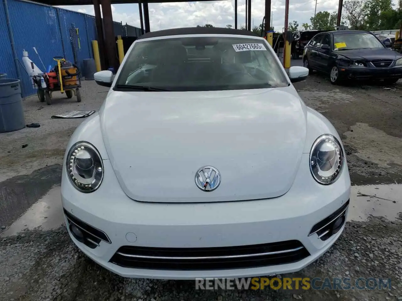 5 Photograph of a damaged car 3VW5DAAT9KM507517 VOLKSWAGEN BEETLE 2019