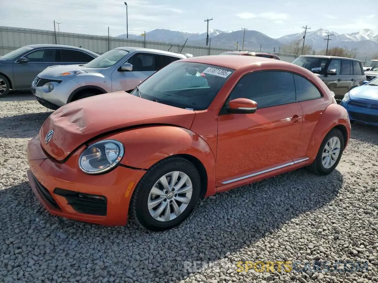 1 Photograph of a damaged car 3VWFD7AT9KM712147 VOLKSWAGEN BEETLE 2019