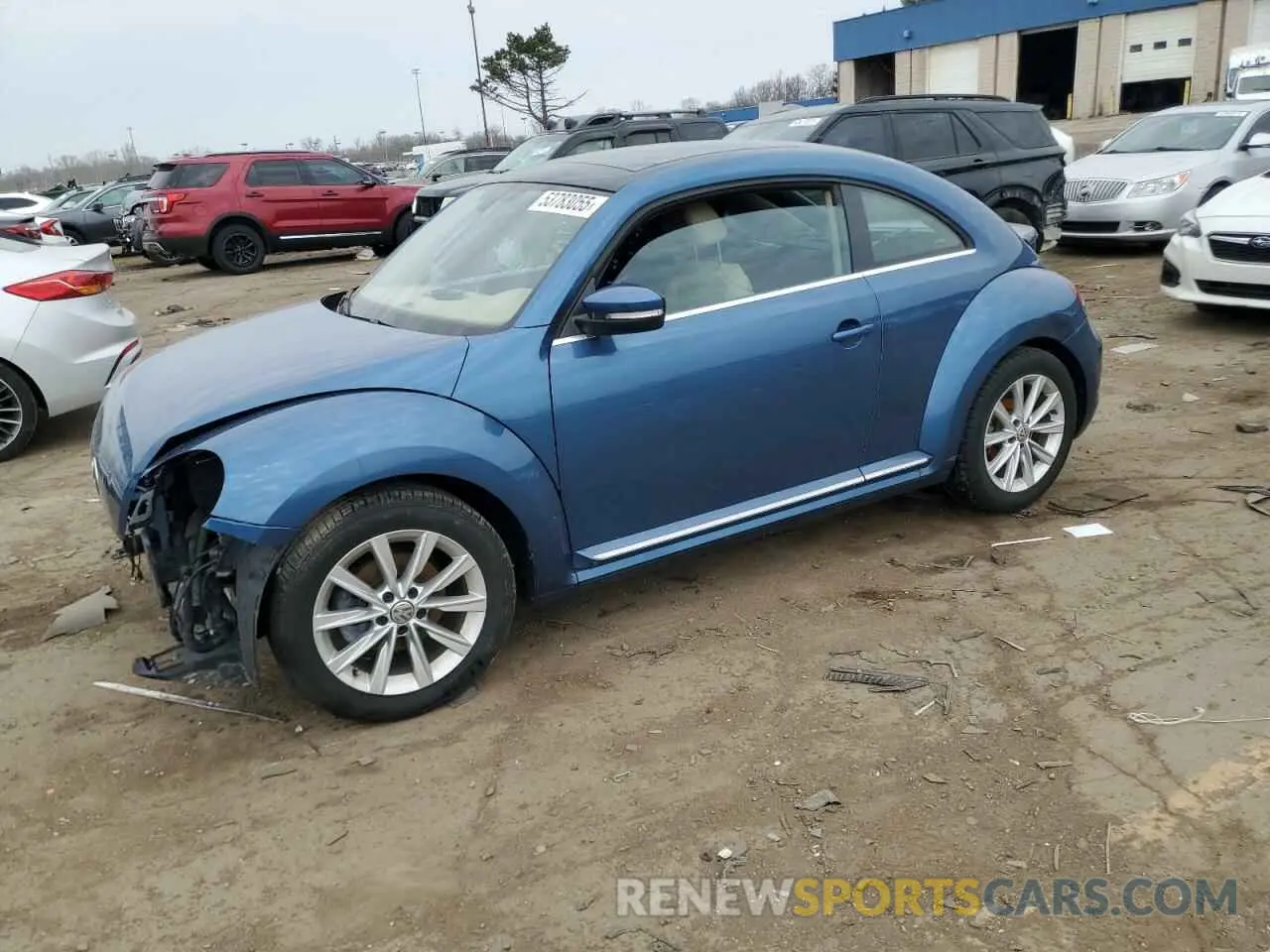 1 Photograph of a damaged car 3VWJD7ATXKM716699 VOLKSWAGEN BEETLE 2019