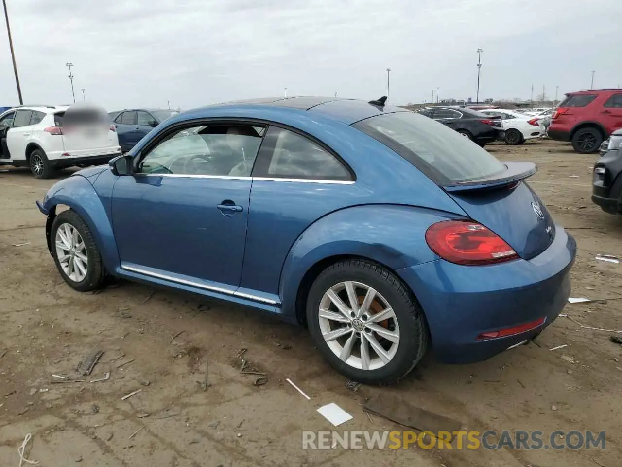 2 Photograph of a damaged car 3VWJD7ATXKM716699 VOLKSWAGEN BEETLE 2019