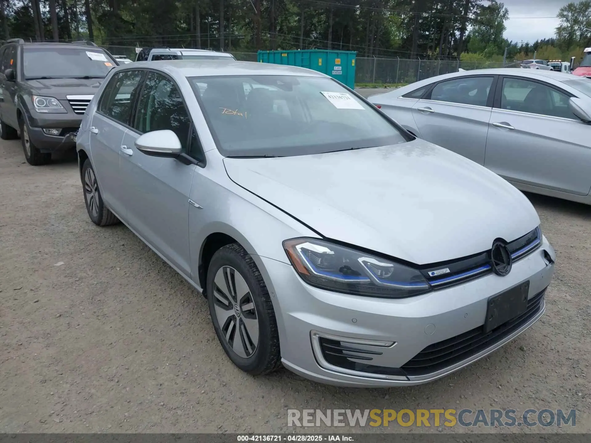 1 Photograph of a damaged car WVWPR7AU3KW908778 VOLKSWAGEN E-GOLF 2019