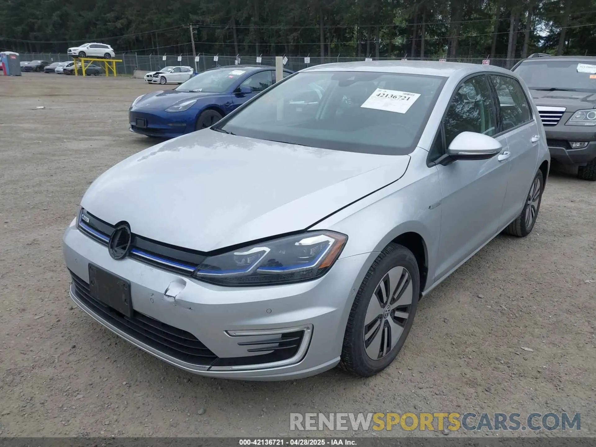 2 Photograph of a damaged car WVWPR7AU3KW908778 VOLKSWAGEN E-GOLF 2019
