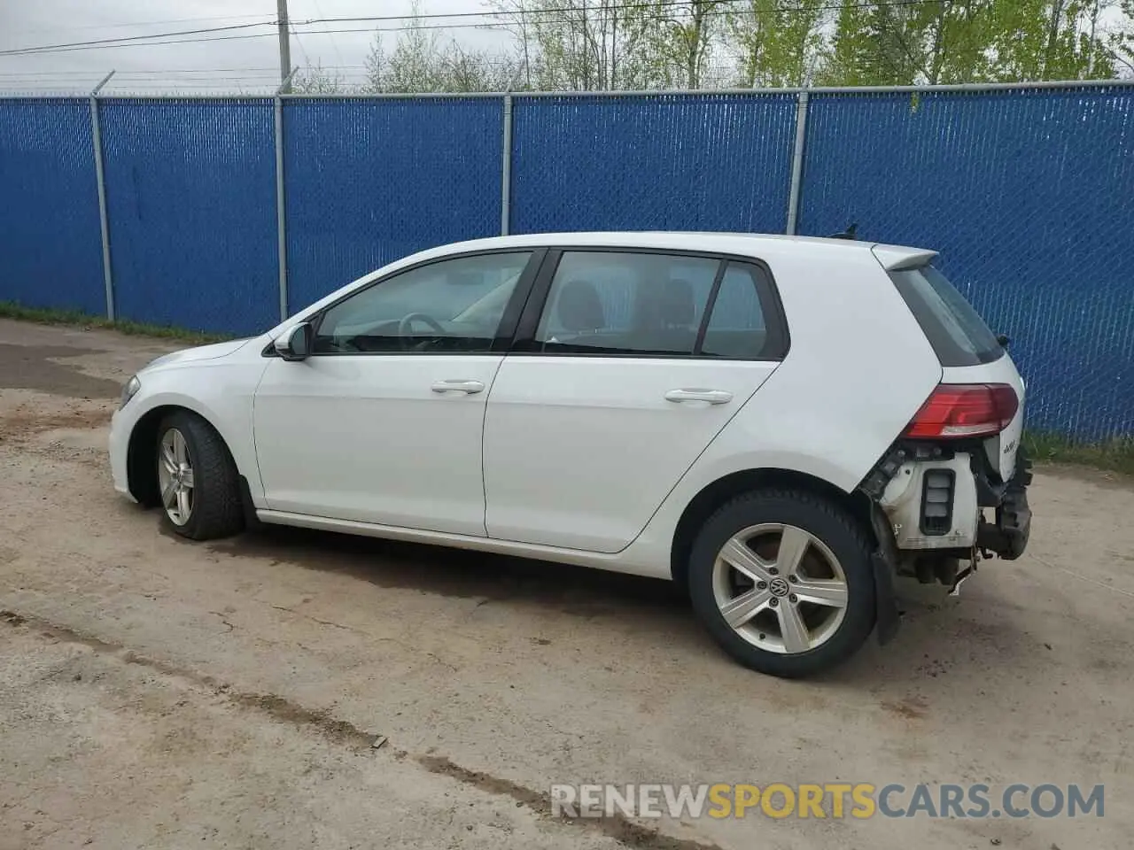 2 Photograph of a damaged car 3VWG57AU3KM030374 VOLKSWAGEN GOLF 2019