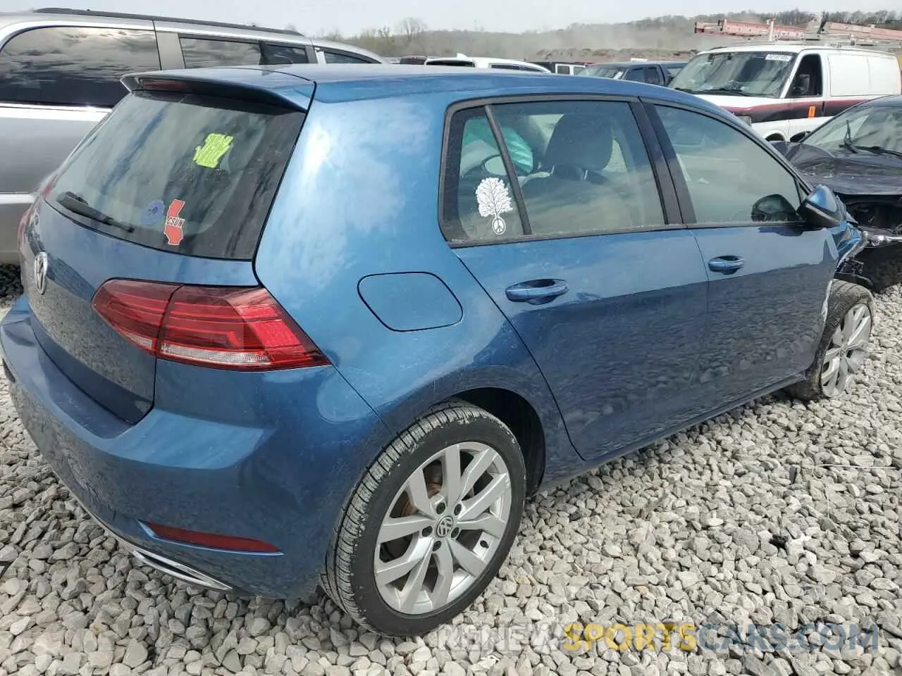 3 Photograph of a damaged car 3VWG57AU6KM029462 VOLKSWAGEN GOLF 2019