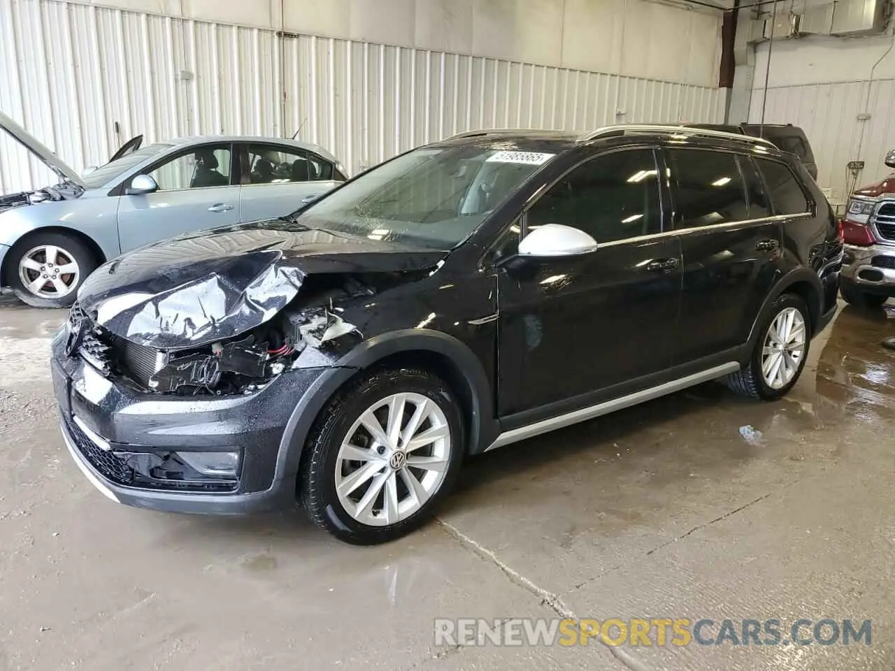 1 Photograph of a damaged car 3VWH17AUXKM513554 VOLKSWAGEN GOLF 2019