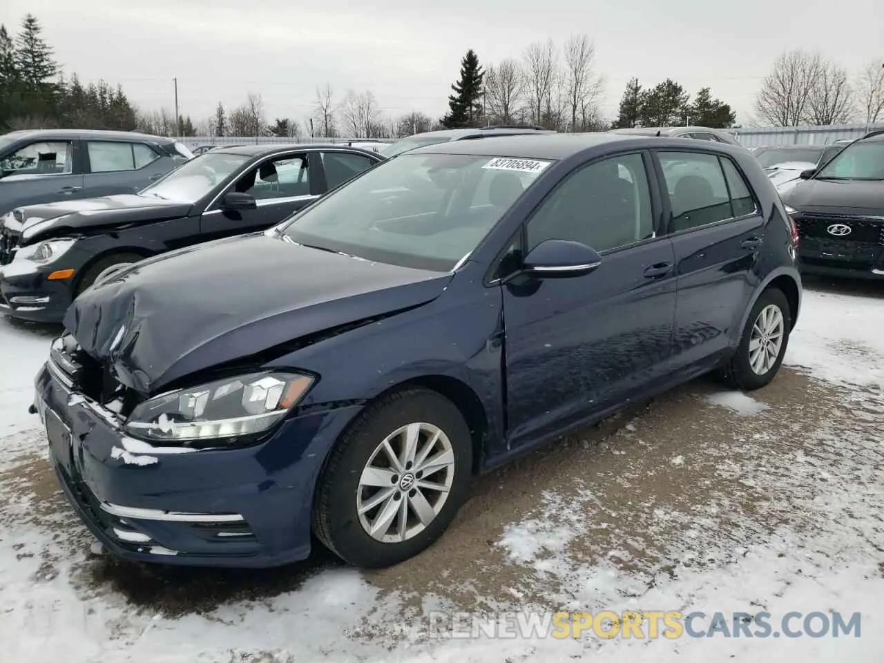 1 Photograph of a damaged car 3VWW57AUXKM029847 VOLKSWAGEN GOLF 2019