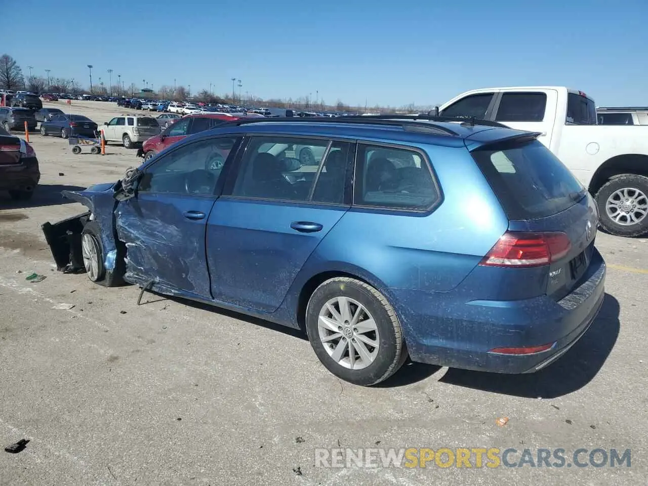 2 Photograph of a damaged car 3VWY57AU6KM512342 VOLKSWAGEN GOLF 2019