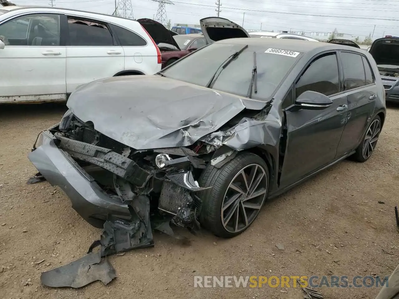 1 Photograph of a damaged car WVWVA7AU0KW126954 VOLKSWAGEN GOLF 2019