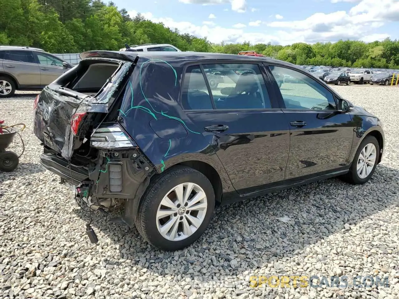 3 Photograph of a damaged car 3VWG57AU2LM014412 VOLKSWAGEN GOLF 2020