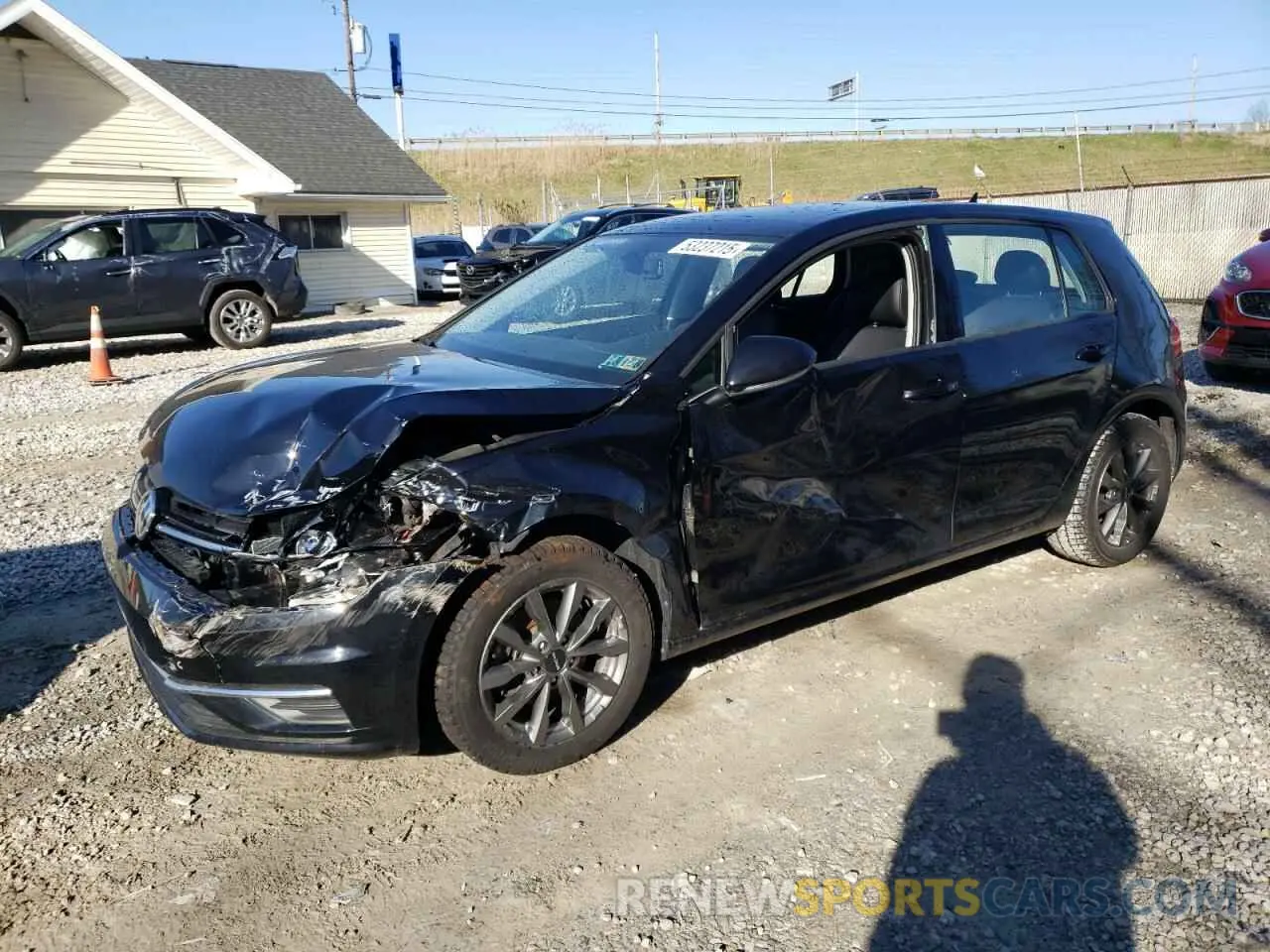1 Photograph of a damaged car 3VWG57AU0MM005435 VOLKSWAGEN GOLF 2021