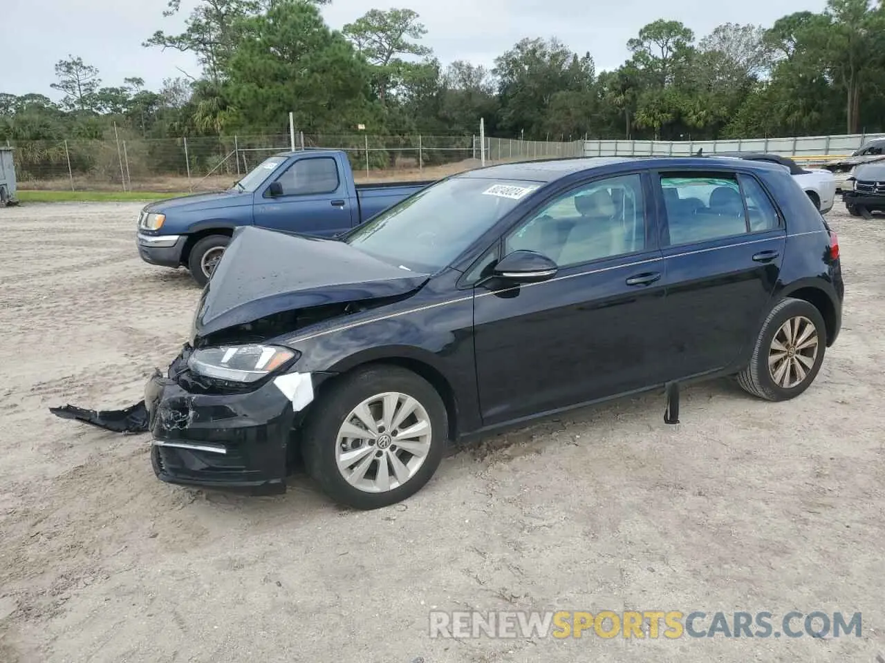 1 Photograph of a damaged car 3VWG57AU2MM007509 VOLKSWAGEN GOLF 2021