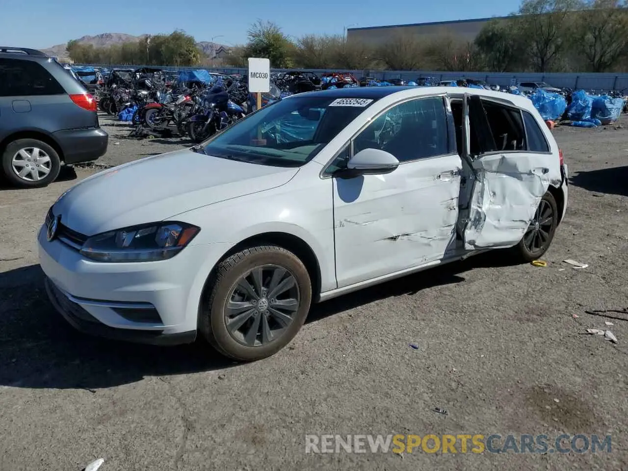 1 Photograph of a damaged car 3VWG57AU7MM014486 VOLKSWAGEN GOLF 2021