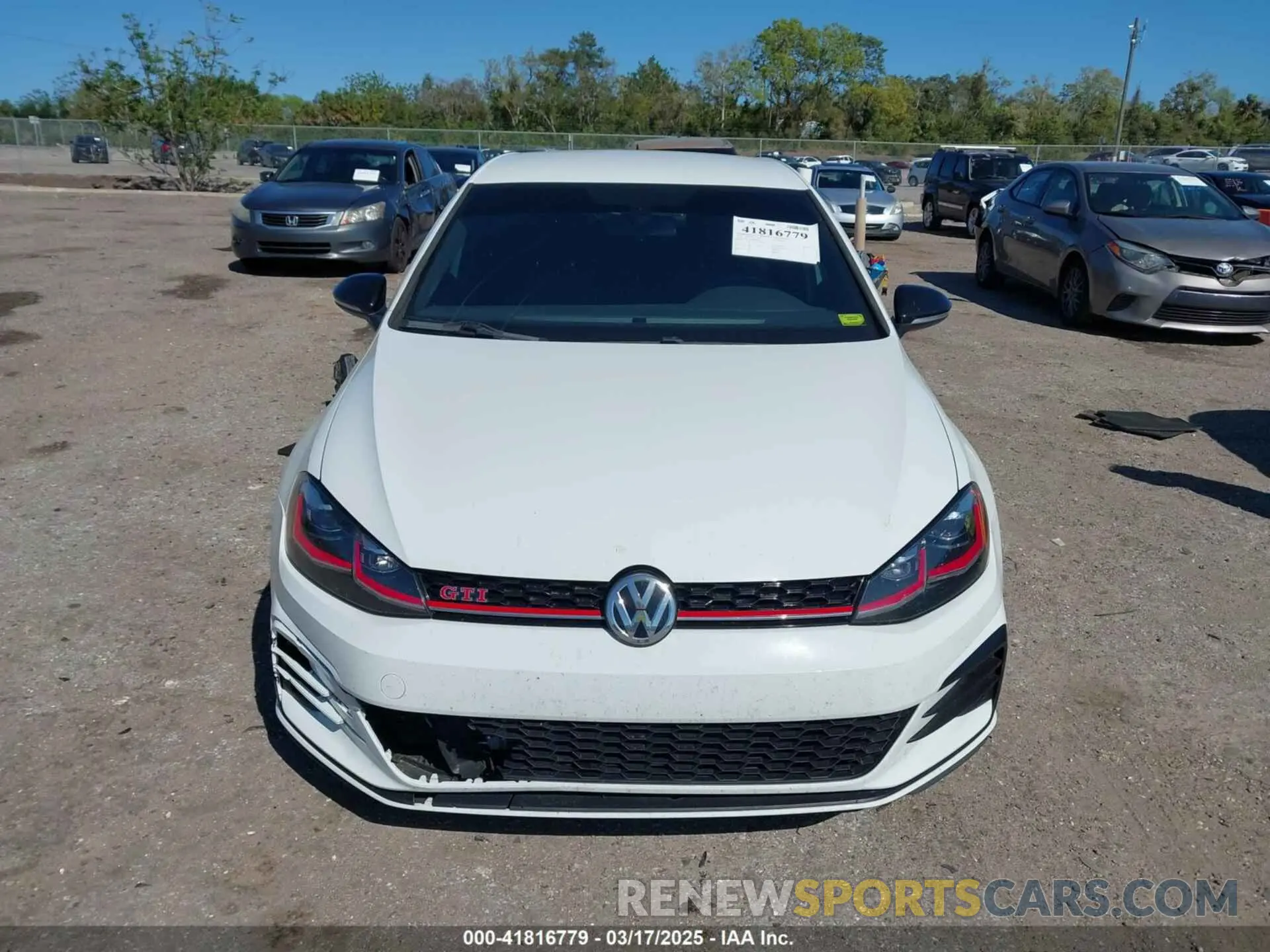 13 Photograph of a damaged car 3VW6T7AU2KM016435 VOLKSWAGEN GOLF GTI 2019