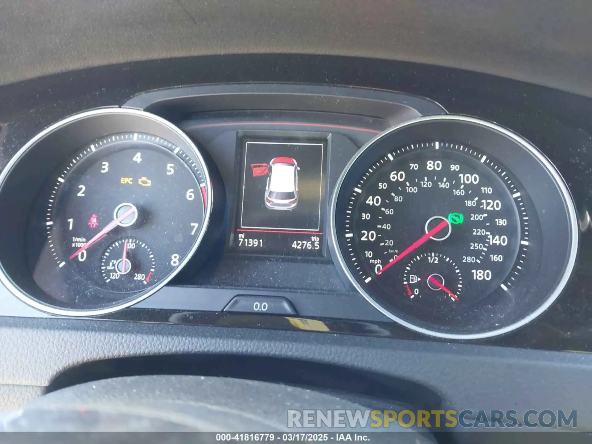 7 Photograph of a damaged car 3VW6T7AU2KM016435 VOLKSWAGEN GOLF GTI 2019
