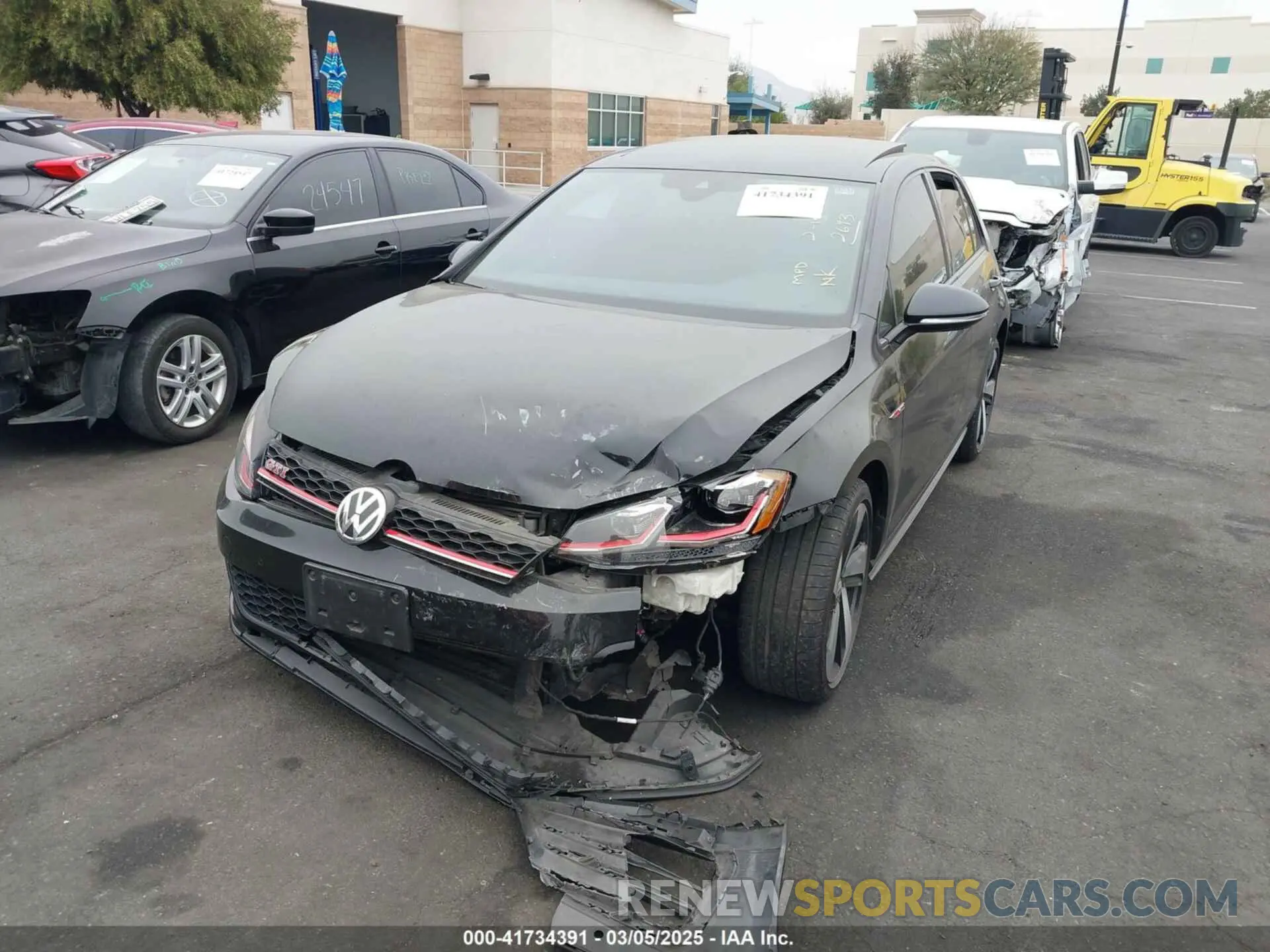 2 Photograph of a damaged car 3VW6T7AU9KM002693 VOLKSWAGEN GOLF GTI 2019