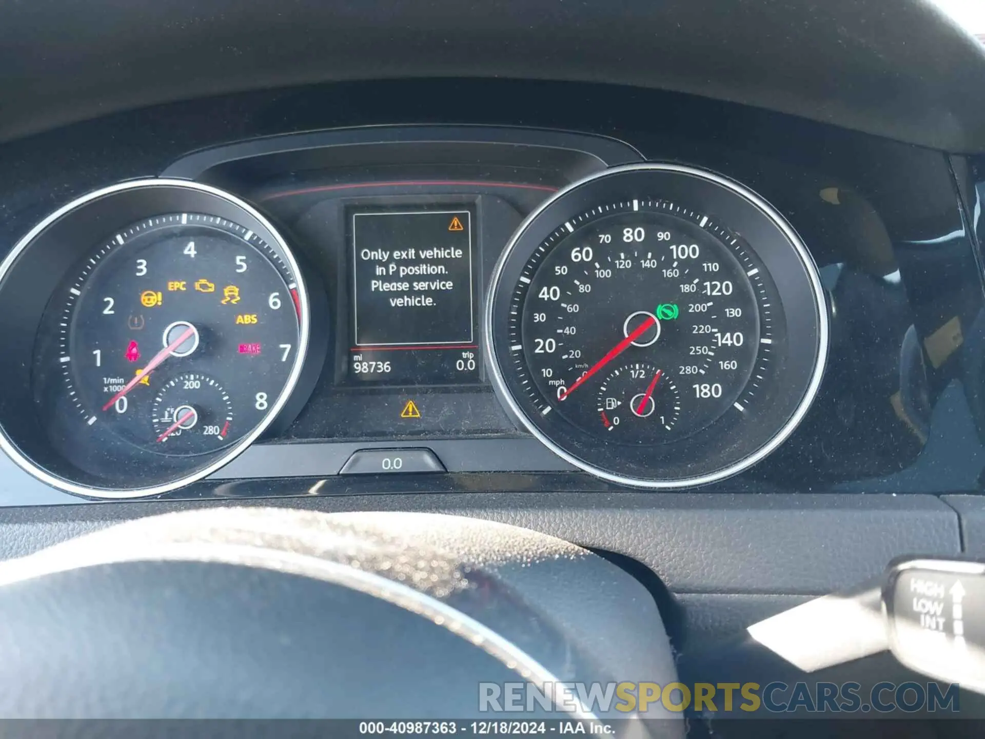 7 Photograph of a damaged car 3VW6T7AU9KM004055 VOLKSWAGEN GOLF GTI 2019