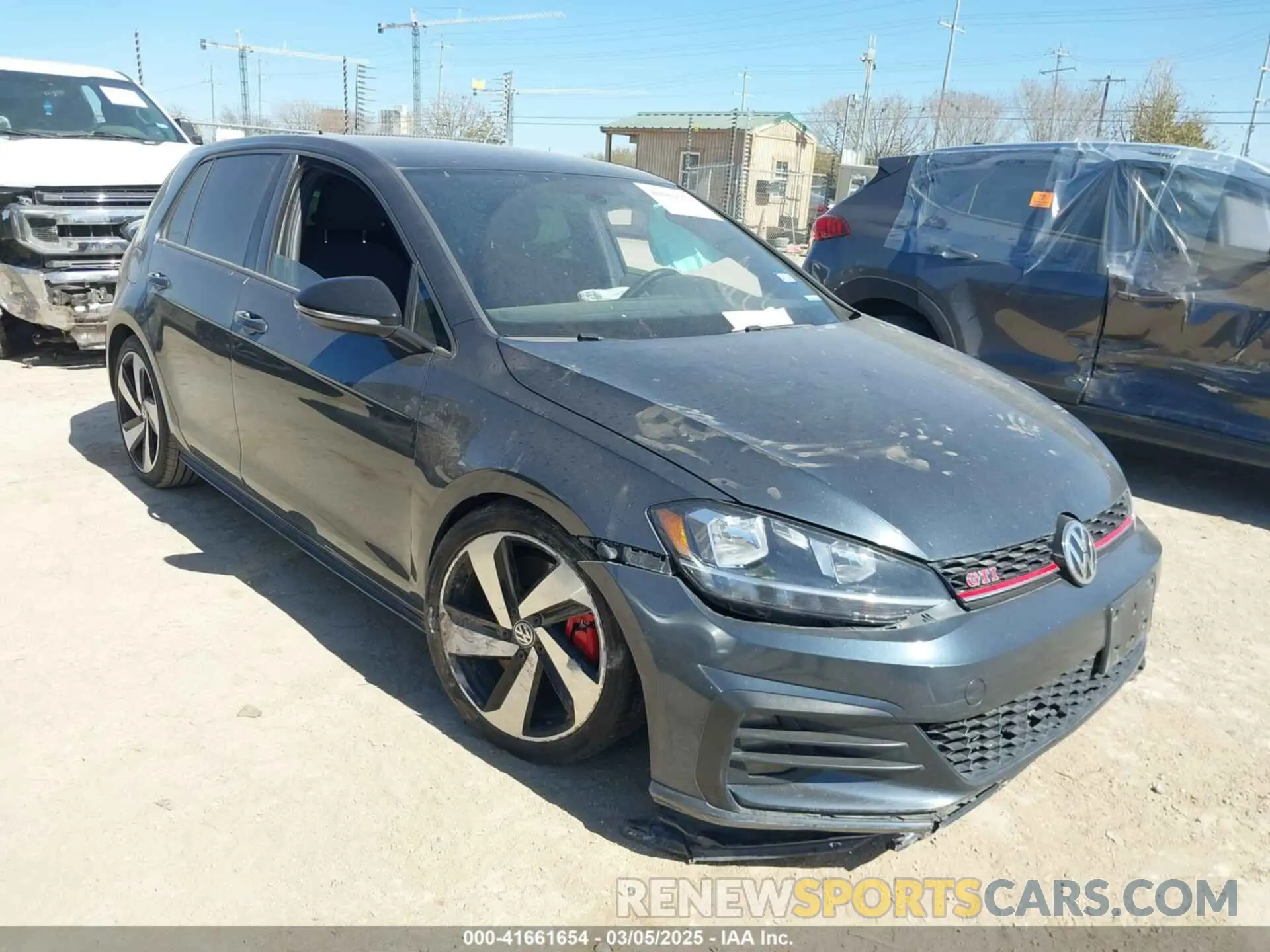 1 Photograph of a damaged car 3VW5T7AU4MM000946 VOLKSWAGEN GOLF GTI 2021