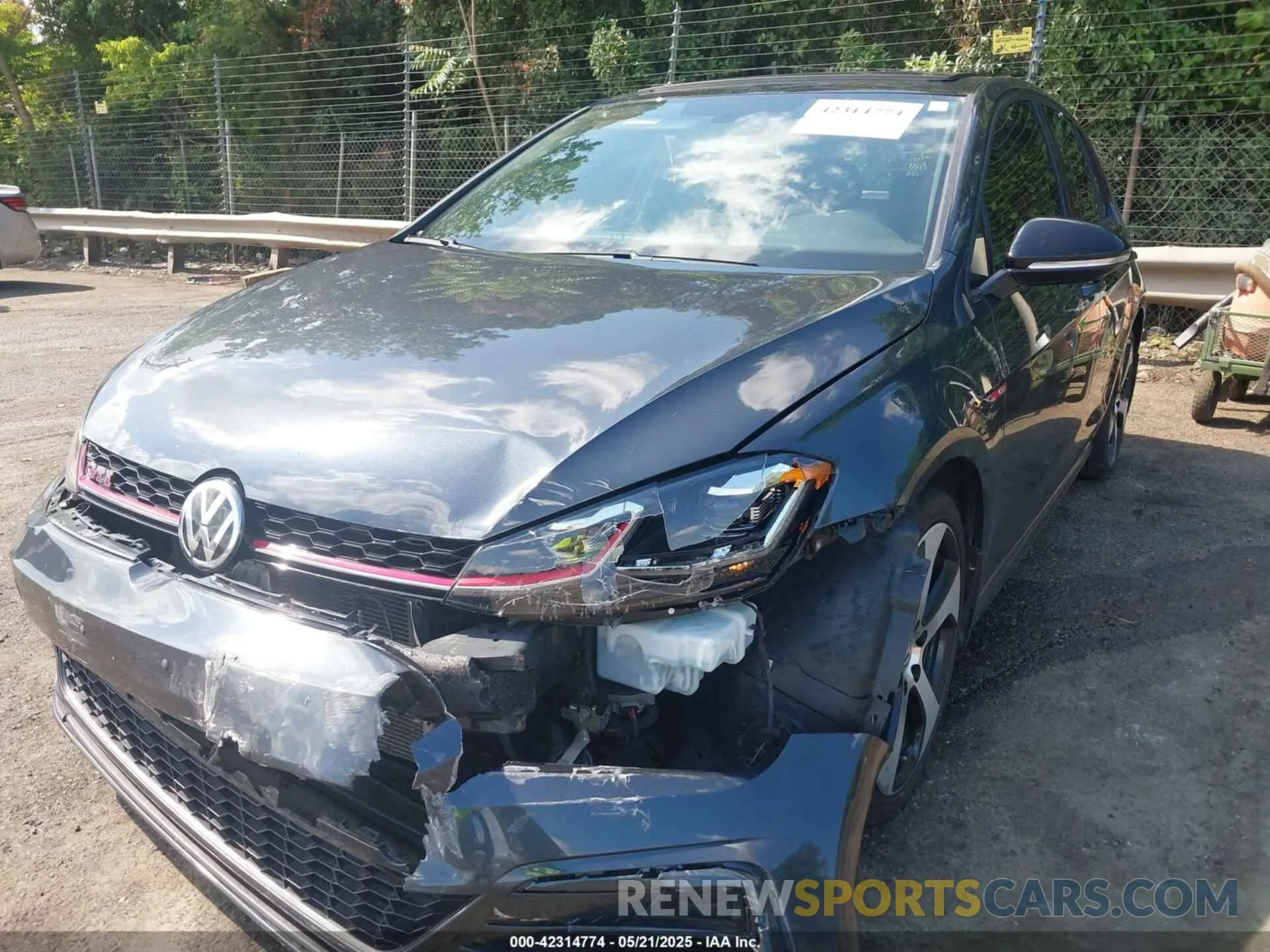 2 Photograph of a damaged car 3VW5T7AU9MM006872 VOLKSWAGEN GOLF GTI 2021