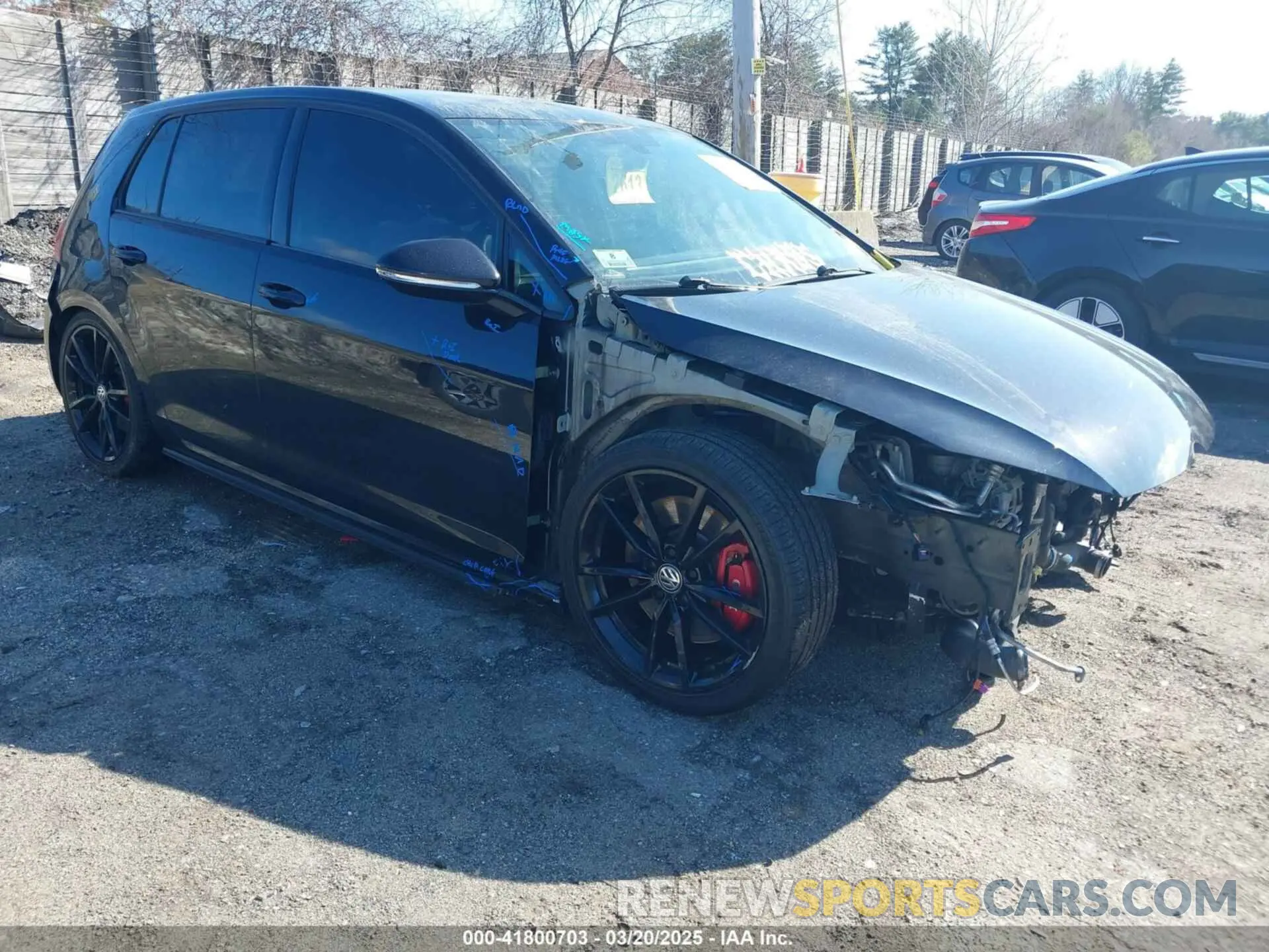 1 Photograph of a damaged car 3VW6T7AU1MM008104 VOLKSWAGEN GOLF GTI 2021