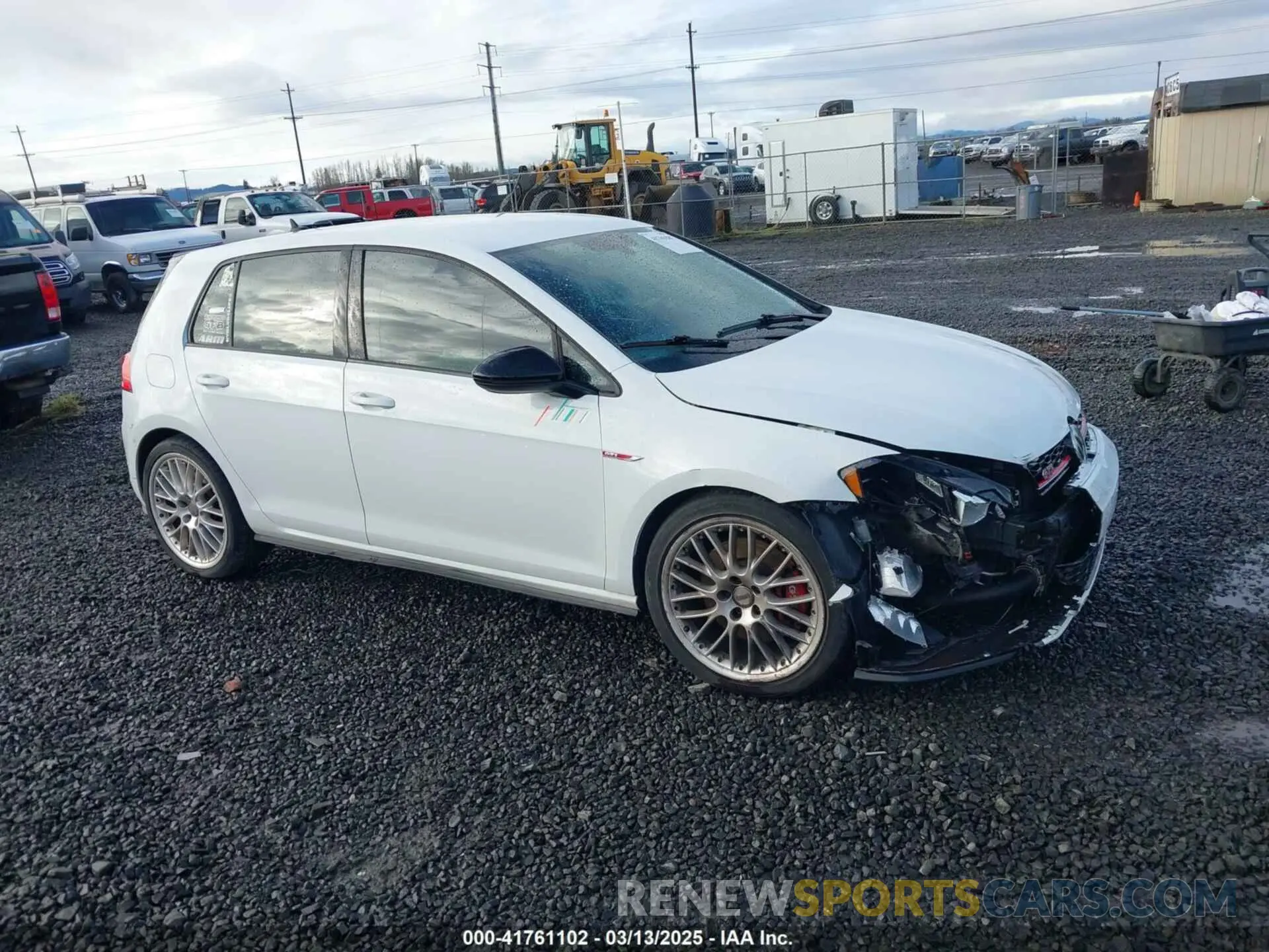 1 Photograph of a damaged car 3VW6T7AU6MM007580 VOLKSWAGEN GOLF GTI 2021