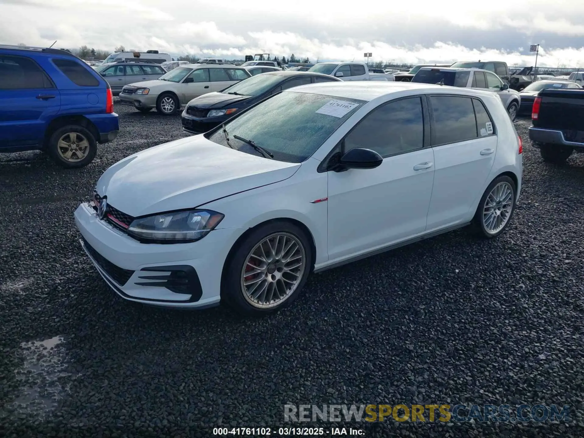2 Photograph of a damaged car 3VW6T7AU6MM007580 VOLKSWAGEN GOLF GTI 2021
