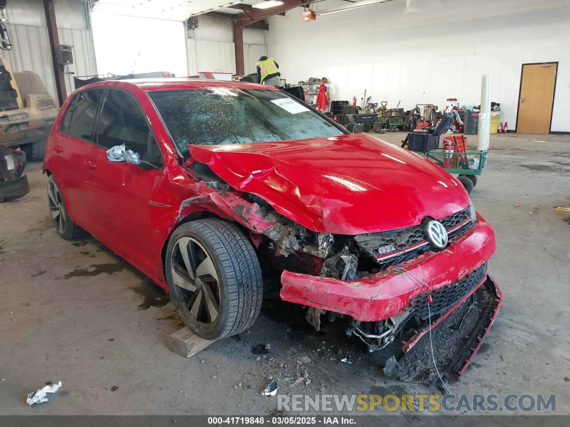 1 Photograph of a damaged car 3VW6T7AU9MM001384 VOLKSWAGEN GOLF GTI 2021