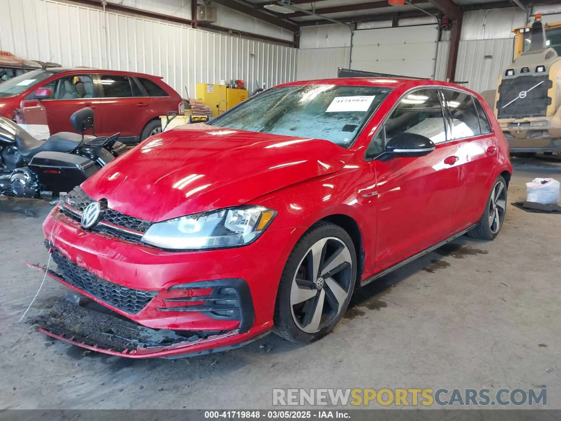 2 Photograph of a damaged car 3VW6T7AU9MM001384 VOLKSWAGEN GOLF GTI 2021