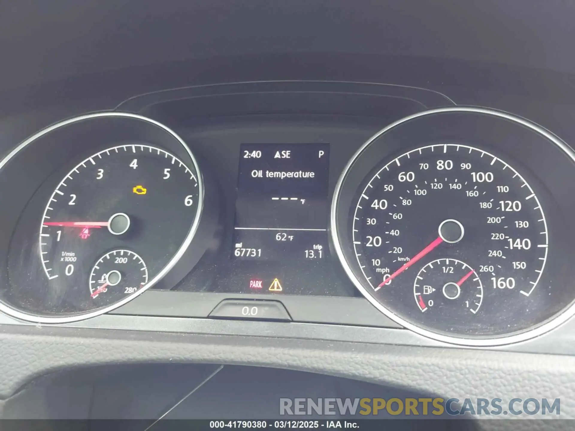 7 Photograph of a damaged car 3VWY57AU7KM502547 VOLKSWAGEN GOLF SPORTWAGEN 2019