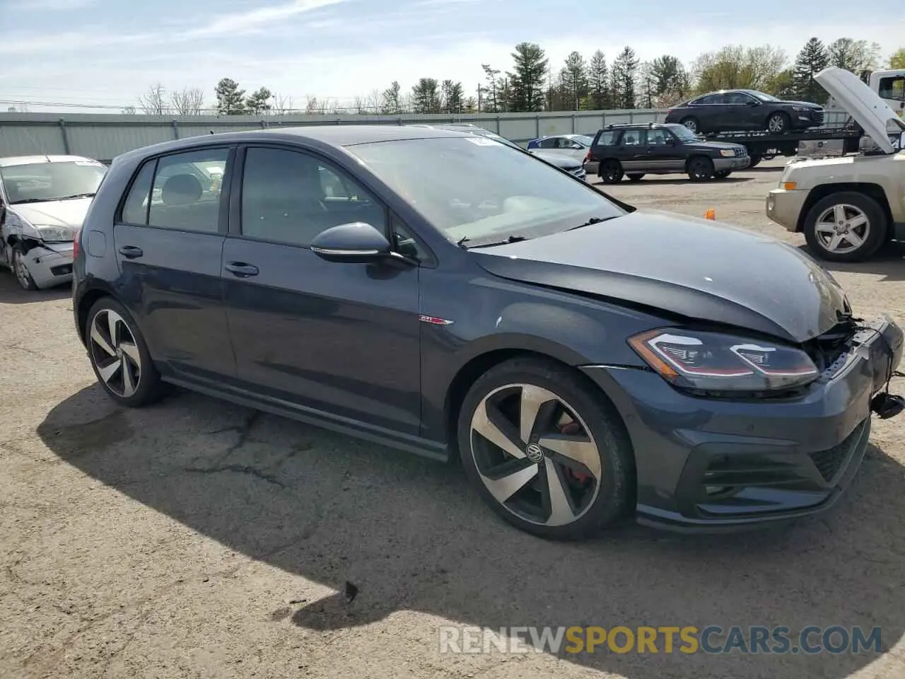 4 Photograph of a damaged car 3VW5T7AU4KM009725 VOLKSWAGEN GTI 2019