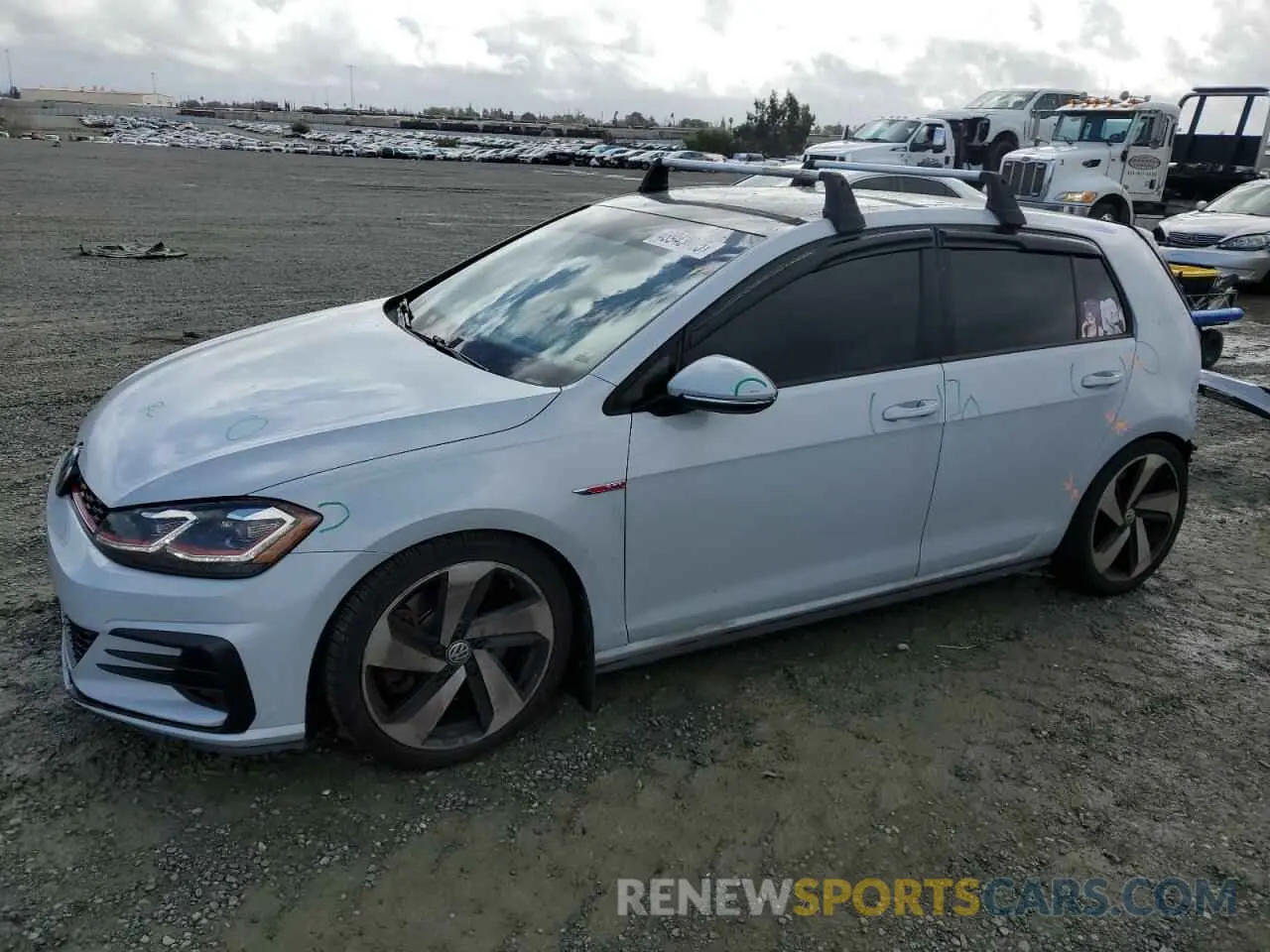 1 Photograph of a damaged car 3VW5T7AU4KM030347 VOLKSWAGEN GTI 2019
