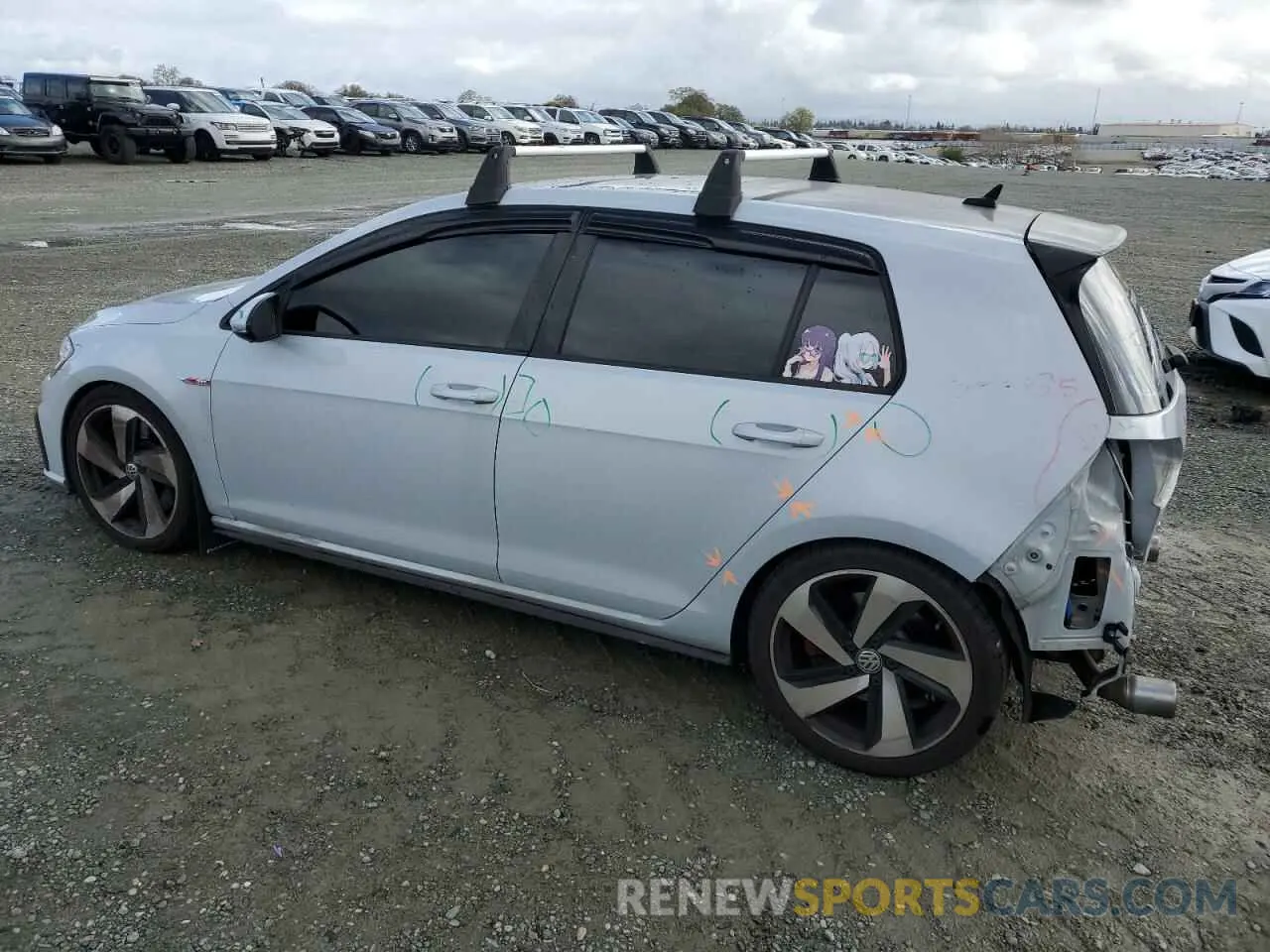 2 Photograph of a damaged car 3VW5T7AU4KM030347 VOLKSWAGEN GTI 2019