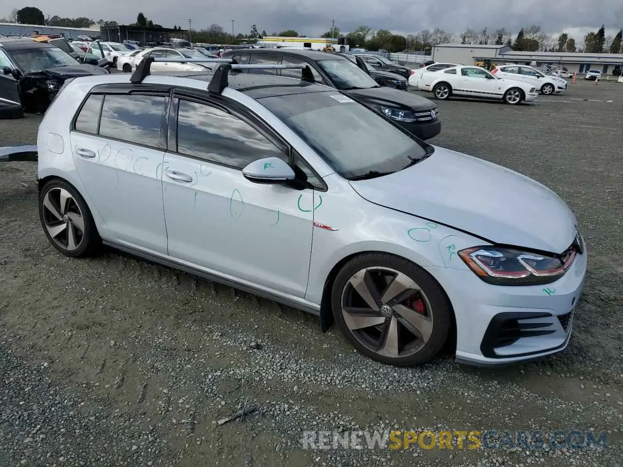4 Photograph of a damaged car 3VW5T7AU4KM030347 VOLKSWAGEN GTI 2019