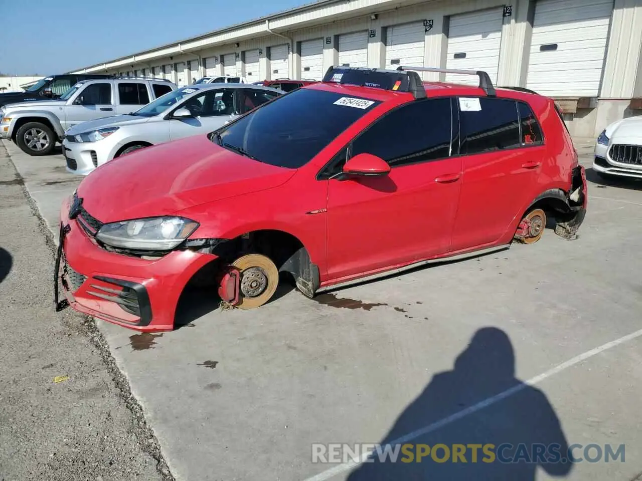 1 Photograph of a damaged car 3VW6T7AU0KM019091 VOLKSWAGEN GTI 2019