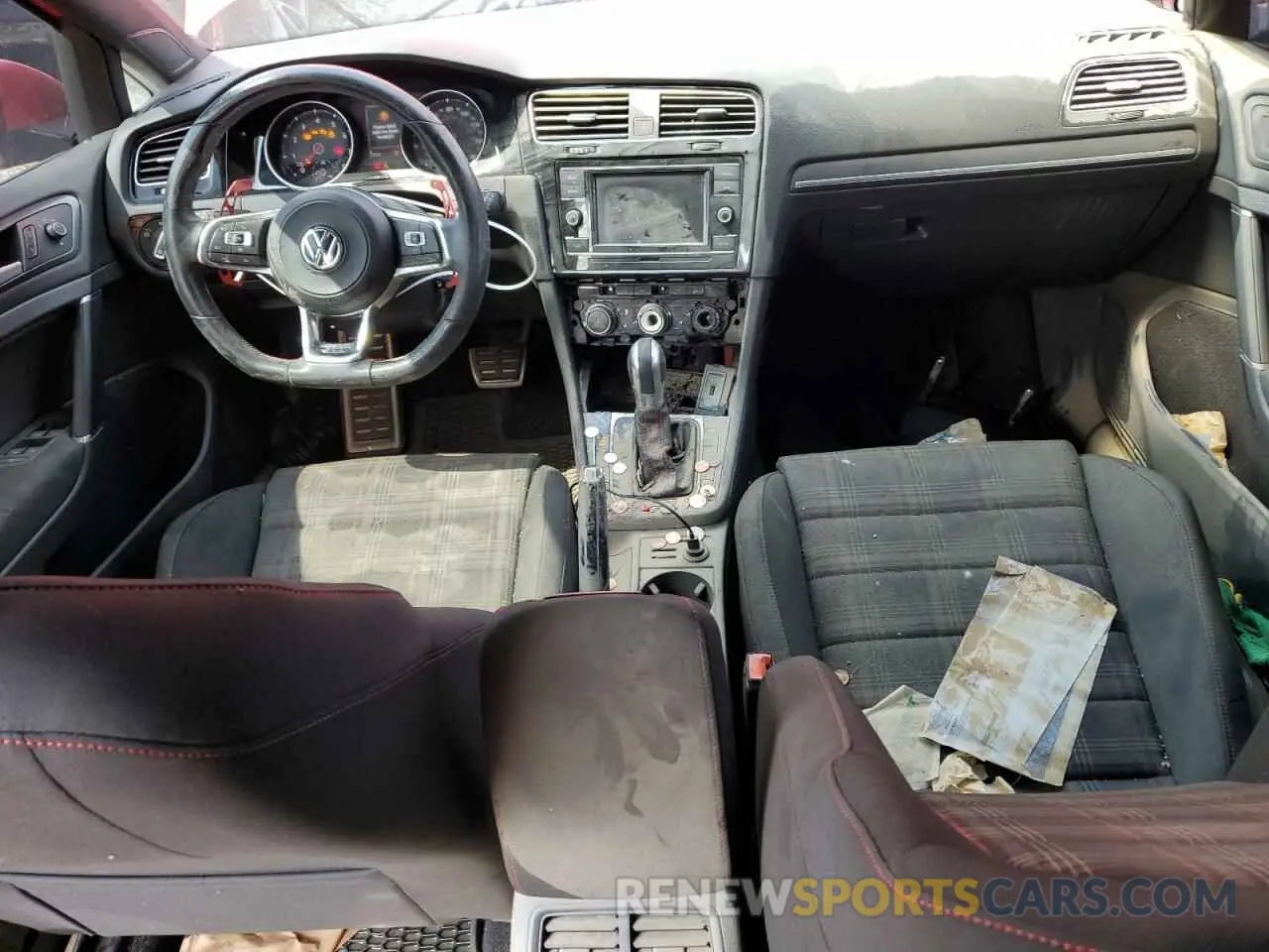 8 Photograph of a damaged car 3VW6T7AU0KM019091 VOLKSWAGEN GTI 2019