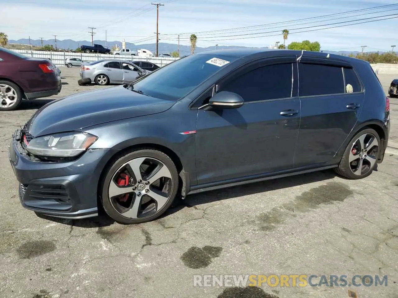 1 Photograph of a damaged car 3VW6T7AU0KM024307 VOLKSWAGEN GTI 2019