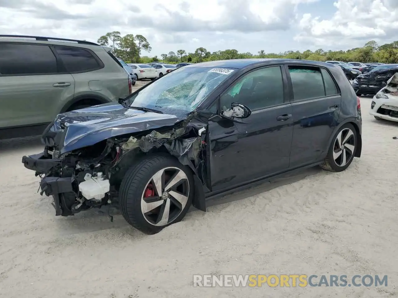 1 Photograph of a damaged car 3VW6T7AU3KM002222 VOLKSWAGEN GTI 2019
